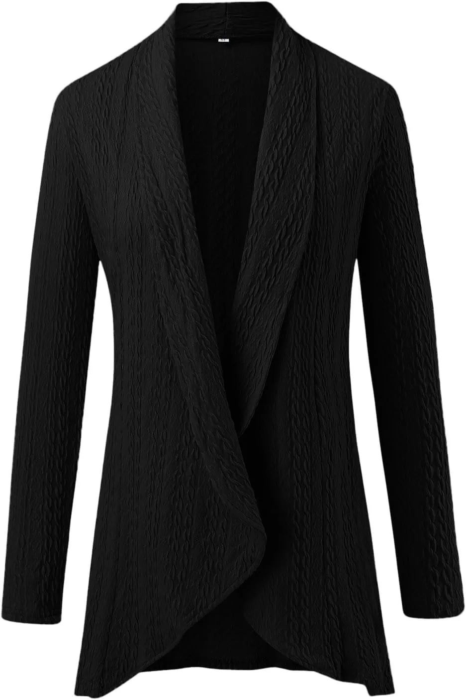 2023 Women's Open Front Cardigan Casual Long Sleeve Classic Sweaters Cardigans Fall Lightweight Coat Trendy Draped Jacket