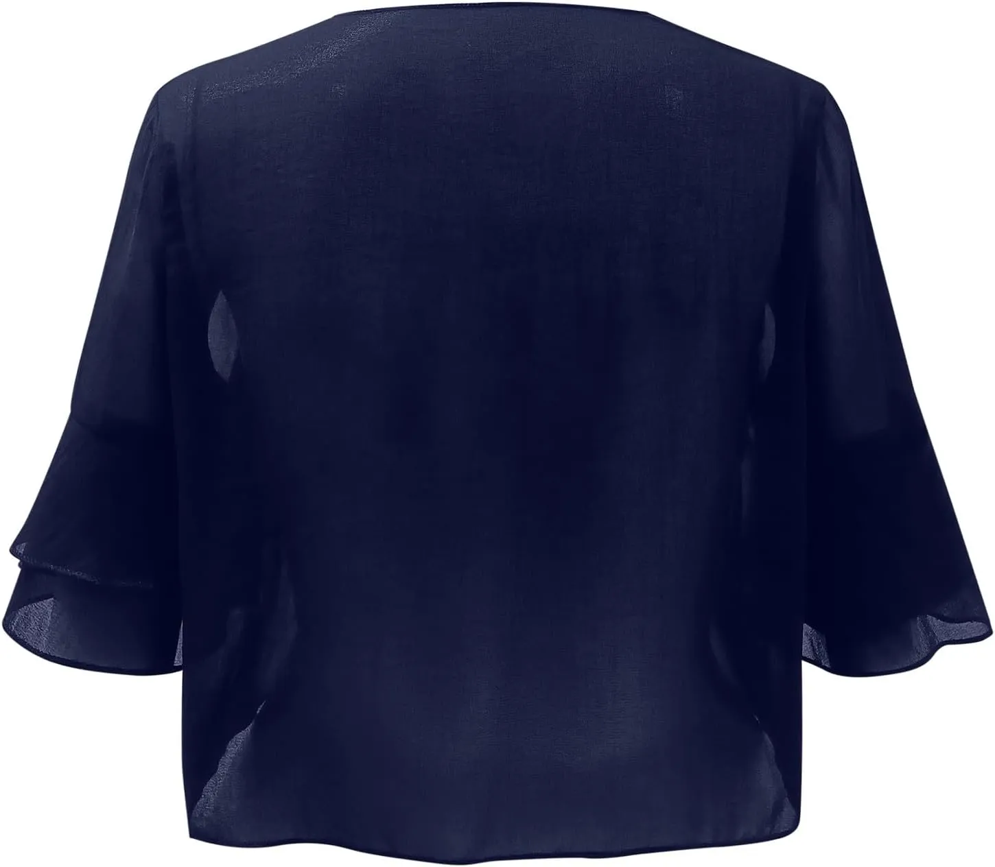 2023 Womens Sweater Cropped Cardigan 3/4 Sleeve Shrugs for Dresses Tops Fall Lightweight Soft Cardigans Capes Bolero Shrug