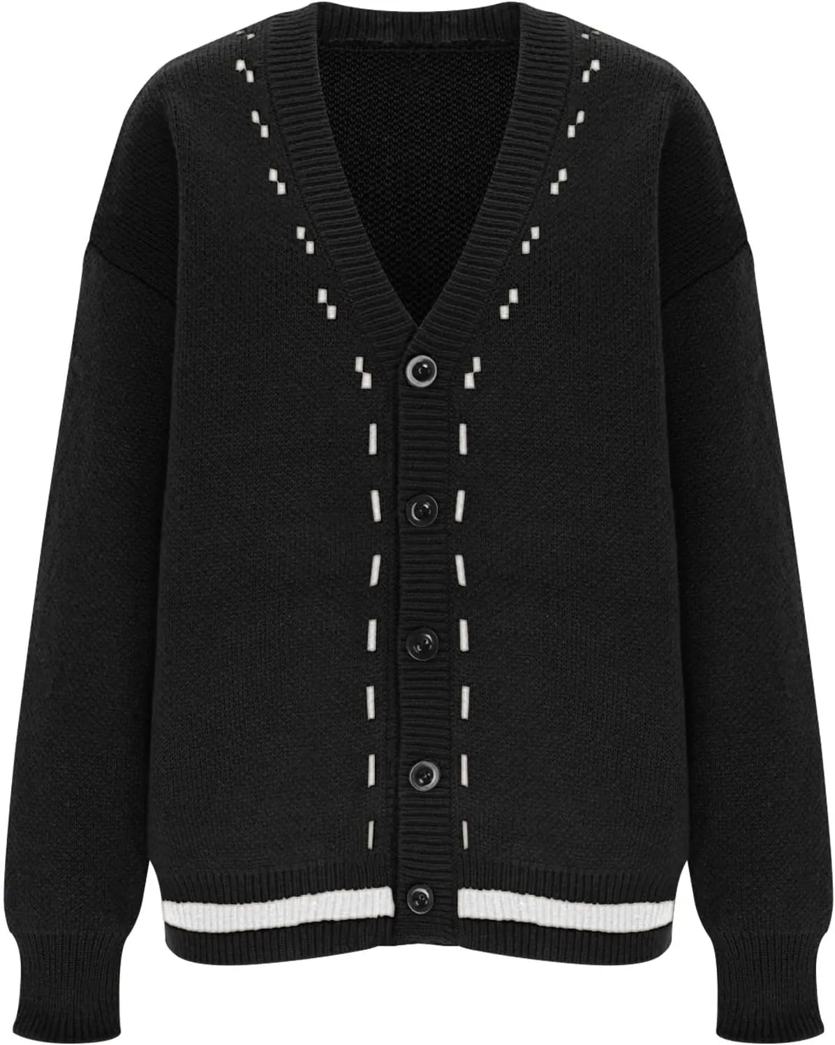 Button Down Cardigan Men V Neck Cable Knit Sweater Casual Knit Cardigan Plus Size Solid Color Sweater Winter Sweaters