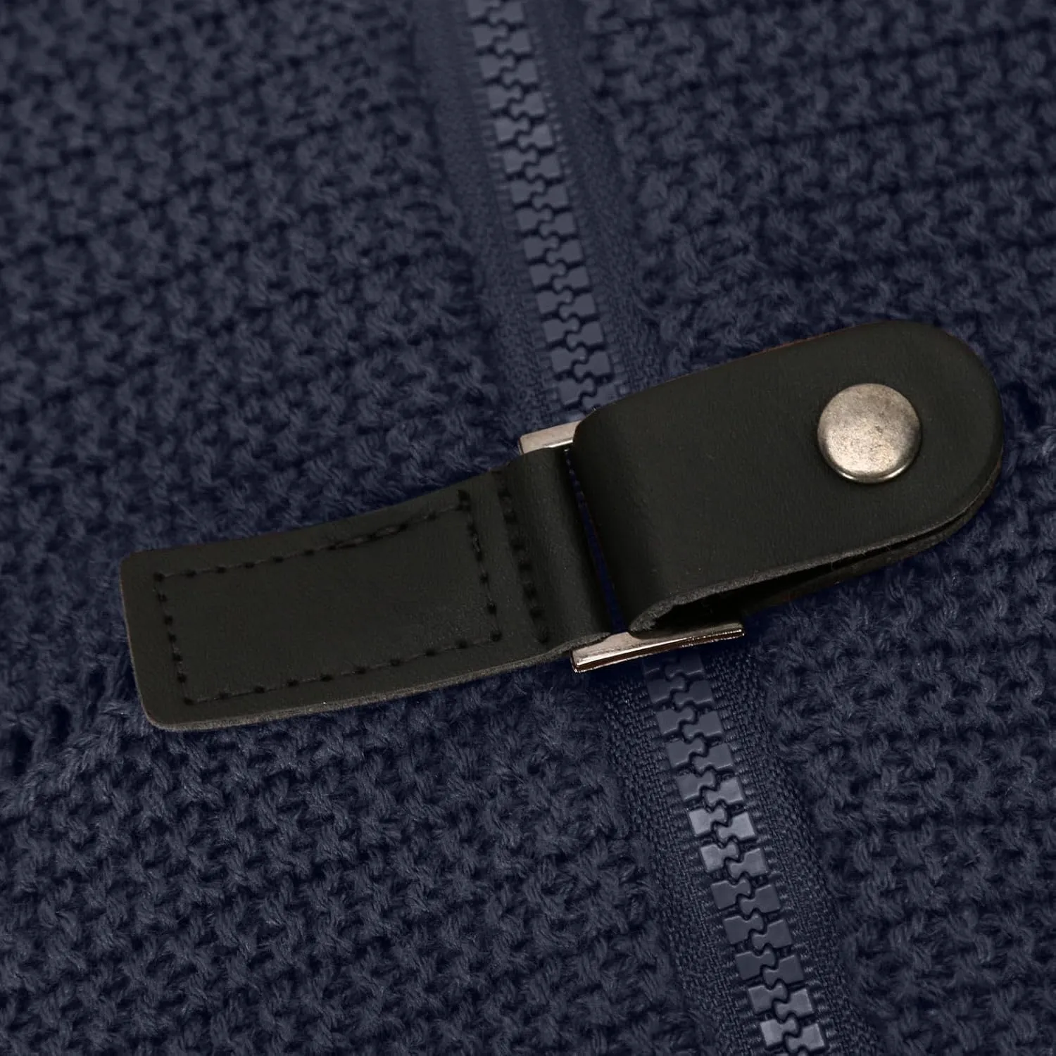 Cable Chunky Knit Cardigans Men's Turtleneck Cable Knitted Zip Button Front Long Sleeve Cardigan Slim Fit Sweater