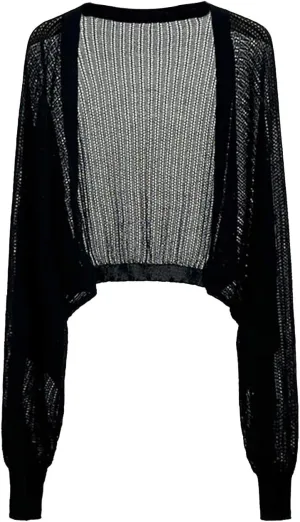 Cardigan for Women Open Front Sun Knit Thin Ice Silk Coat Shawl,Long Sleeve Lightweight Cardigan Bolero Shrug