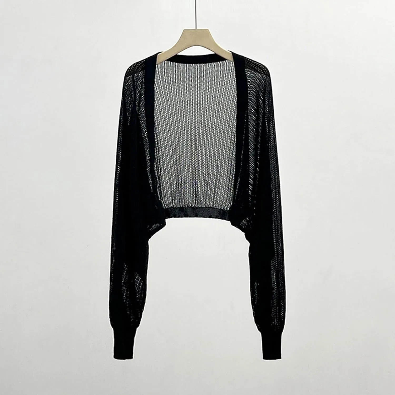 Cardigan for Women Open Front Sun Knit Thin Ice Silk Coat Shawl,Long Sleeve Lightweight Cardigan Bolero Shrug