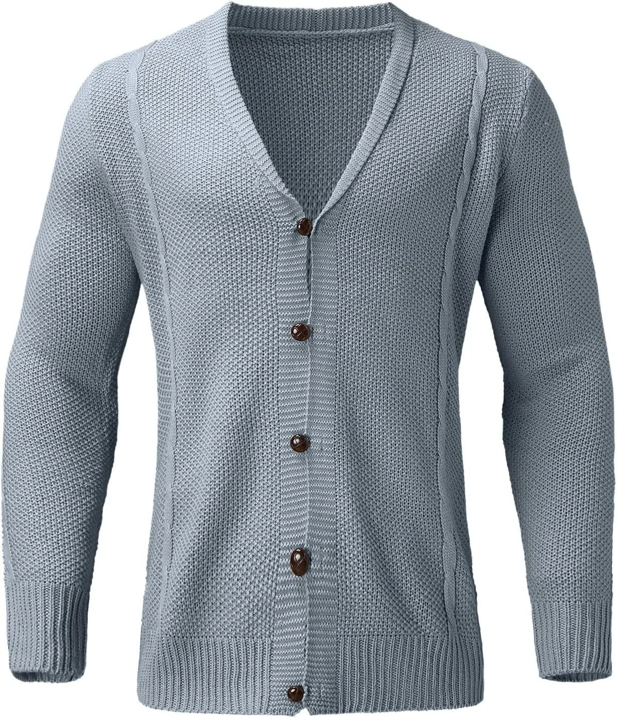 Cardigan Men, Men's Fake 2 Piece Shirt Collar Knitted Cardigan, Mens Long Sleeve Button Slim Fit Cardigan Sweaters