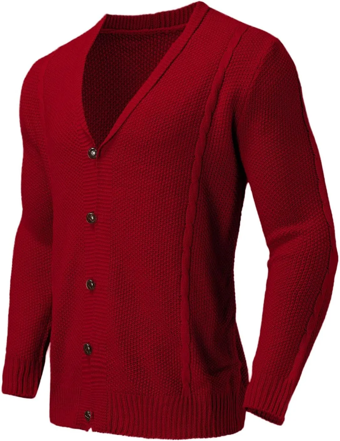 Cardigan Men, Men's Fake 2 Piece Shirt Collar Knitted Cardigan, Mens Long Sleeve Button Slim Fit Cardigan Sweaters