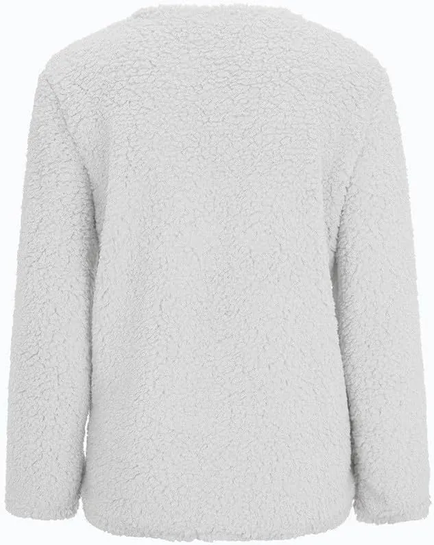 Cardigan Sweater For Women Long Sleeve Open Front Oversized Jackets Chunky Knit Sweaters Button Fall Coat With Pocket