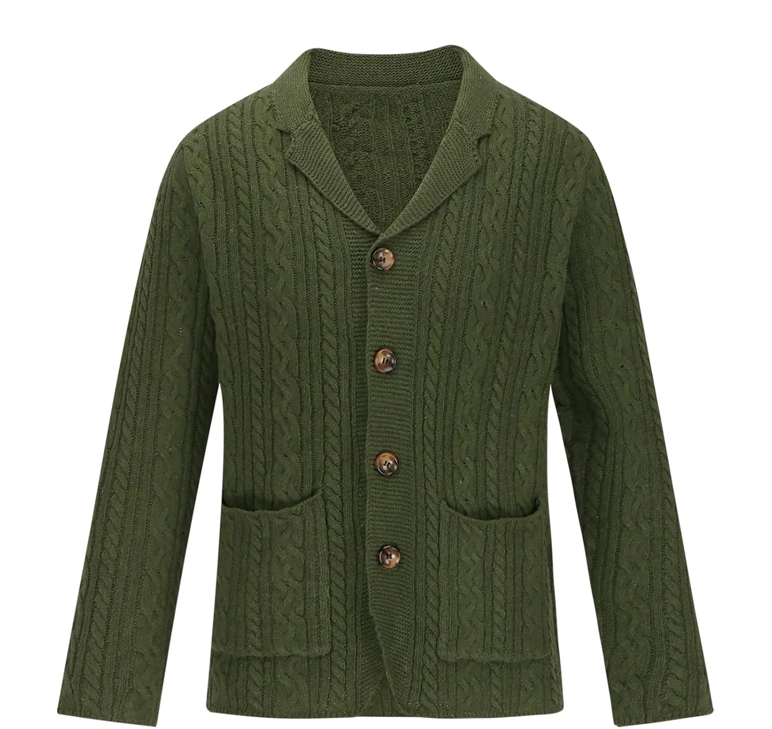 Cardigan Sweaters for Men Button Down Knit Sweater Open Front Cardigan Casual Sweater Jacket Warm Winter Outfits