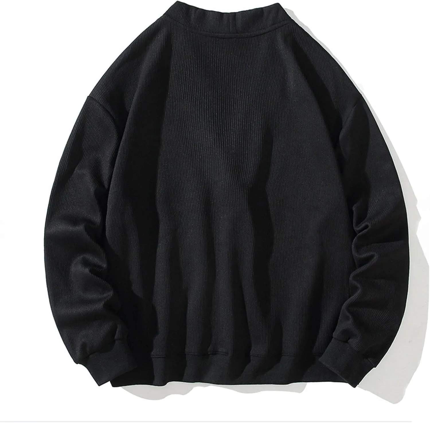Cardigan Sweaters for Men Button Down Knit Sweater V Neck Ribbed Cardigan Lightweight Long Sleeve Sweater with Pockets