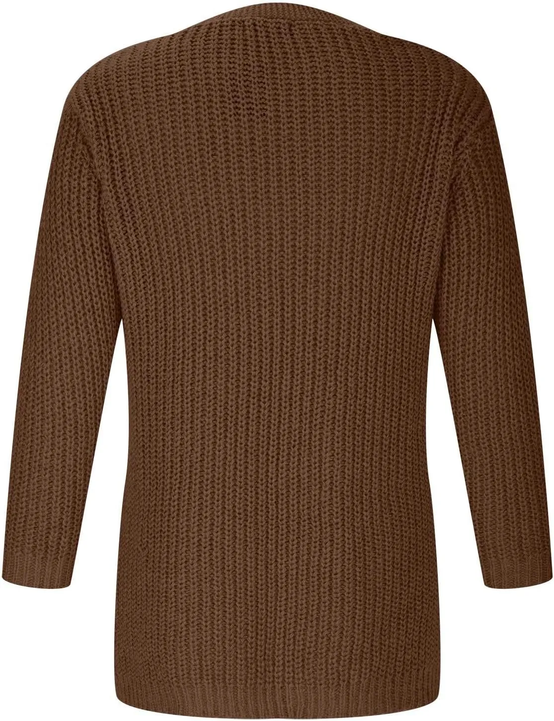 Cardigan Sweaters for Men,Fashion Solid Chunky Knit Wool Blends Button Down Knitted Cardigans Sweater Fall Winter Coat