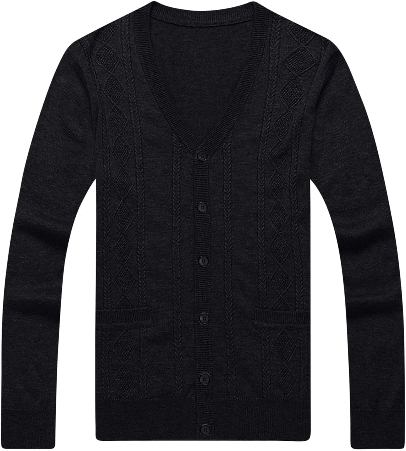 Cardigan Sweaters for Mens Soft Knitted Cardigan Button Down Sweater V Neck Long Sleeve Sweaters Winter Coat Men