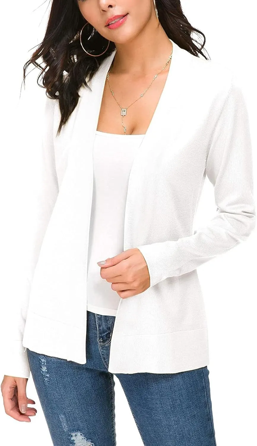 Cardigan Sweaters for Women Casual Long Sleeve Open Front Knit Oversized Sweater Cardigans Soft Cover Up Outerwear