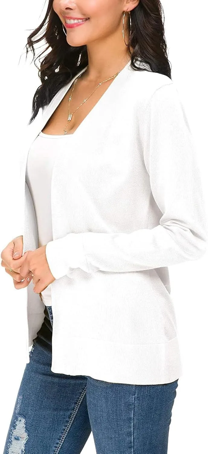 Cardigan Sweaters for Women Casual Long Sleeve Open Front Knit Oversized Sweater Cardigans Soft Cover Up Outerwear