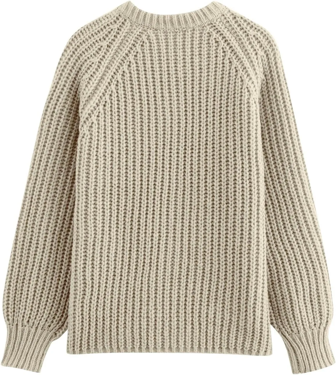 Cardigan Sweaters for Women Long Sleeve Button Chunky Knit Sweater Fall Crew Neck Loose Fit Open Front Cardigan