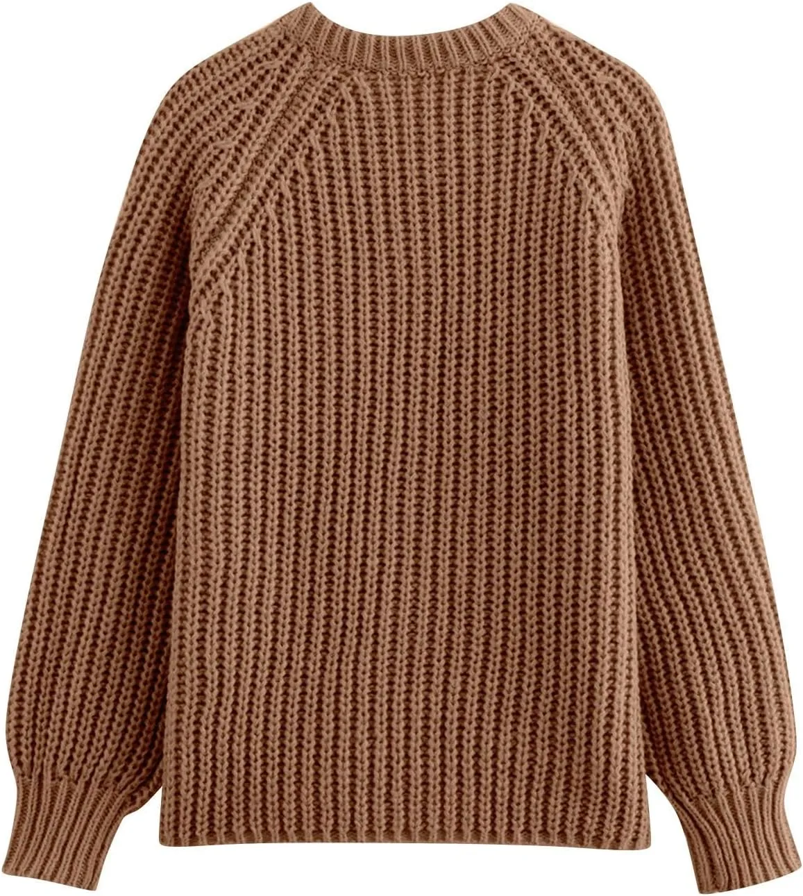 Cardigan Sweaters for Women Long Sleeve Button Chunky Knit Sweater Fall Crew Neck Loose Fit Open Front Cardigan