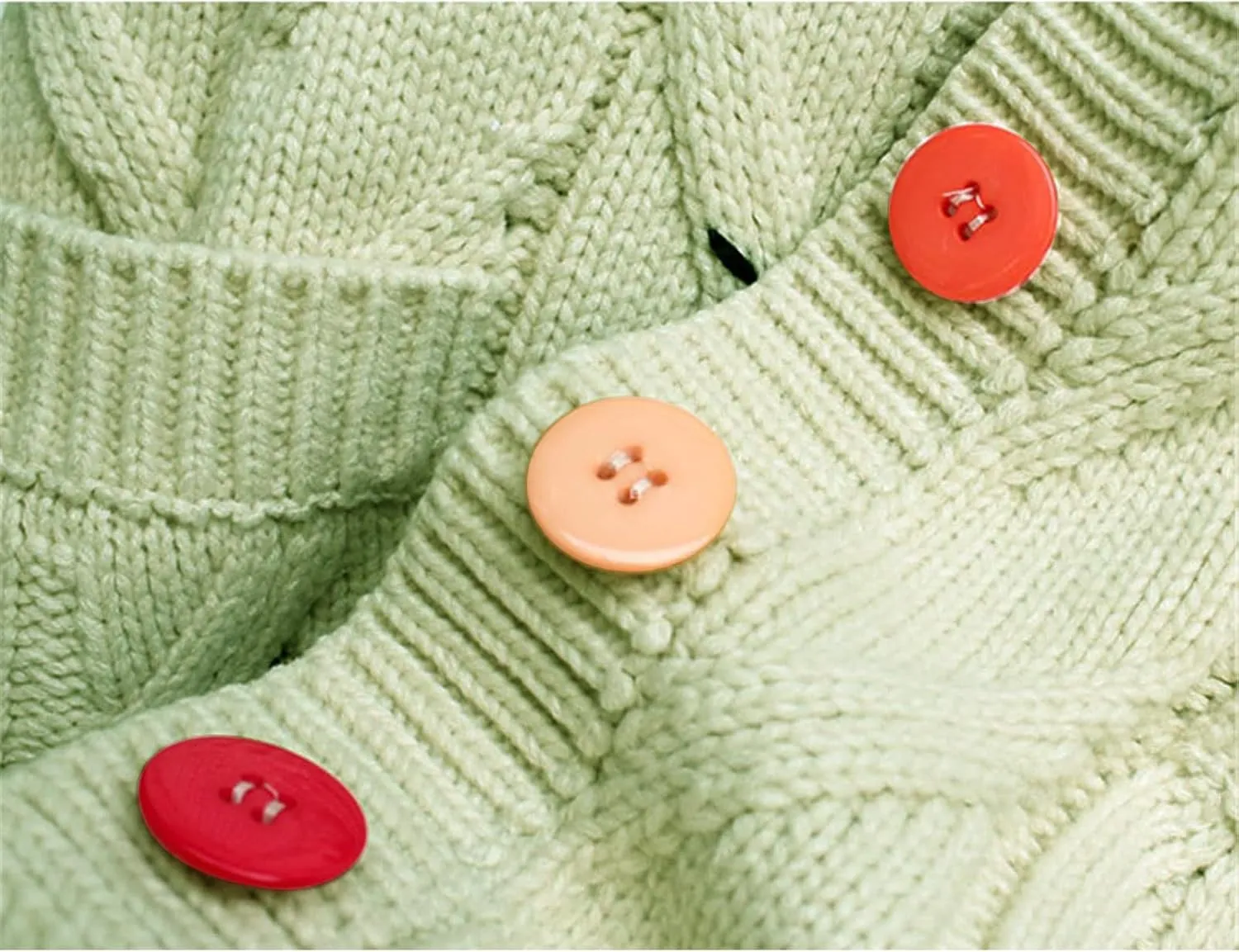 Cardigan Sweaters for Women Trendy Chunky Cable Knit Sweater V-Neck Button Down Sweaters Embroidery Open Front Coat