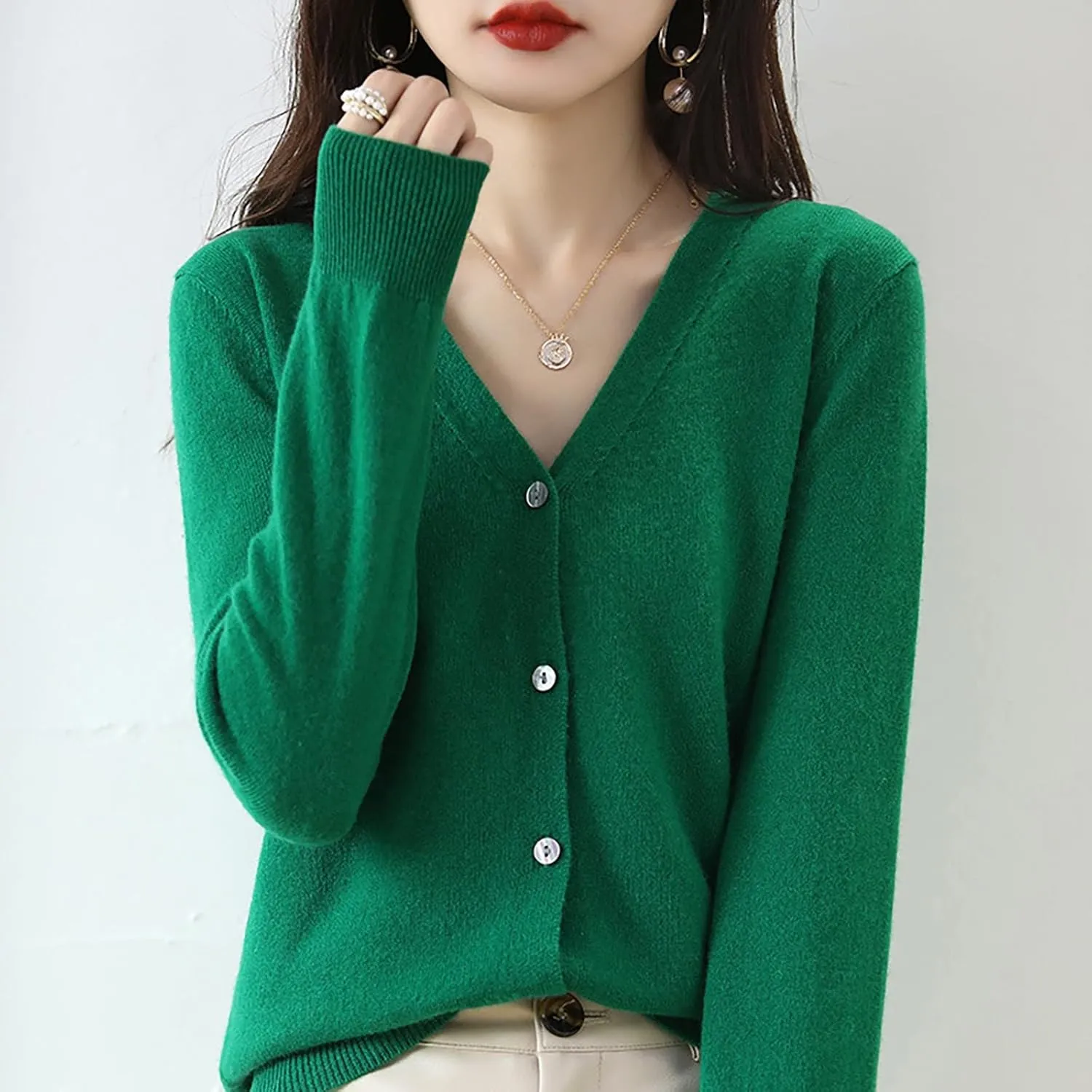 Cardigans for Women Loose Coat Button Down Long Sleeve Oversized Knit Cardigans Casual Soft Drape Fall Cardigan