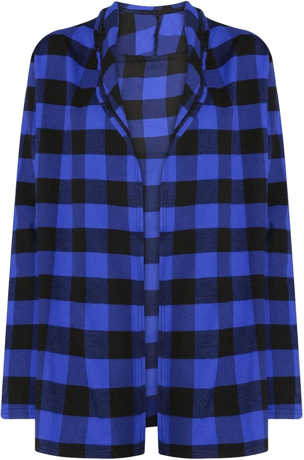 Checkered Cardigan for Women 2024 Trendy Long Sleeve Loose Soft Flannel Shirt Buffalo Plaid Fall Outfits with Pockets