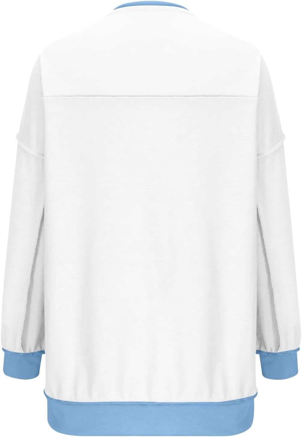 Crewneck Sweatshirts for Women Soft Long Sleeve Pullover Tops Lightweight Womens Sweatshirts Loose Fit Splicing Top