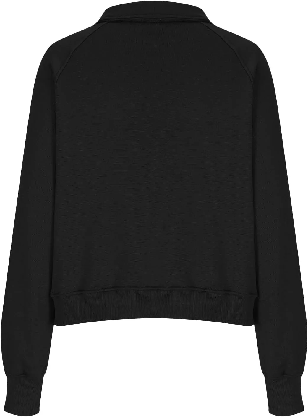 Cropped Sweatshirts for Women Half Zip Preppy Sweatshirt Fleece Lightweight Sweatshirts with Pockets Batwing Sweaters