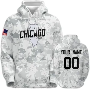 Custom Hoodie for Men Design Your Own Name and Number Football Sport Fan Sweatshirt Personalized Camo Pullover Tops