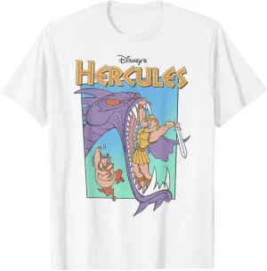 Disney Hercules Hydra Battle Retro Classic Movie Poster T-Shirt