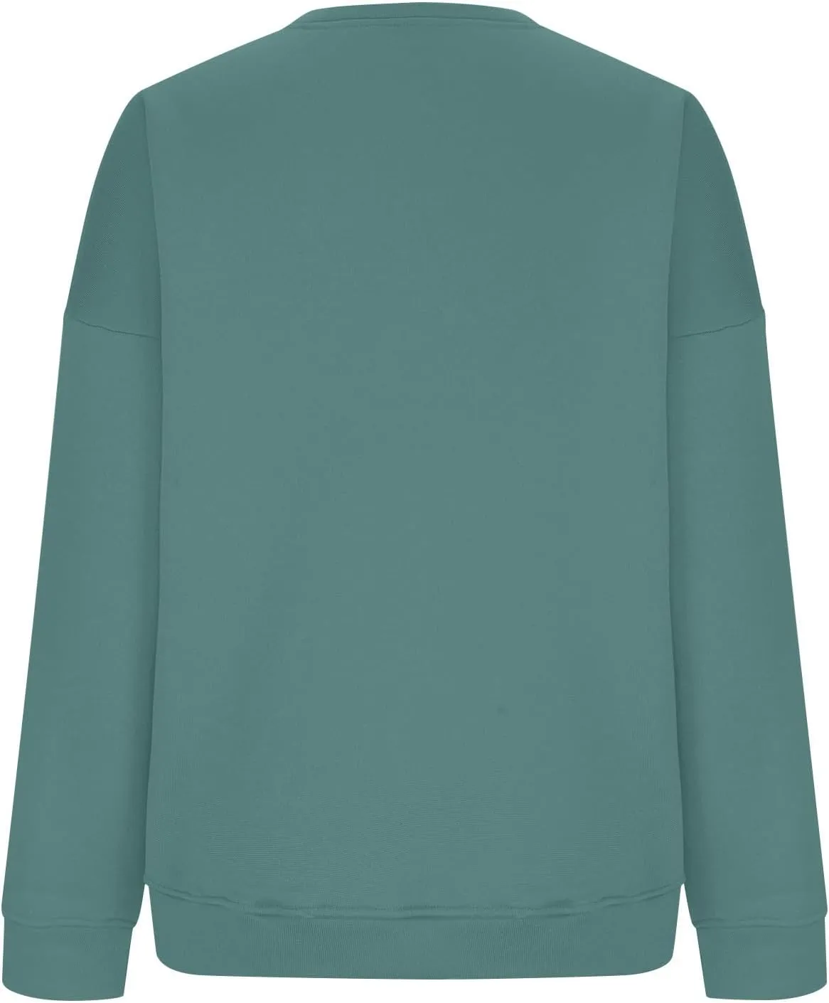Drop Shoulder Long Sleeve Sweatshirts for Women Fall Teen Girls y2k Clothes Fleece Crewneck Pullover Tops Loose Comfy
