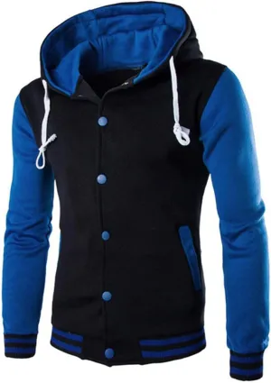 DuDubaby Men Tops Plus Size Casual Loose Hooded Long Sleeve Padded Sweatshirt Pullover Big Pockets