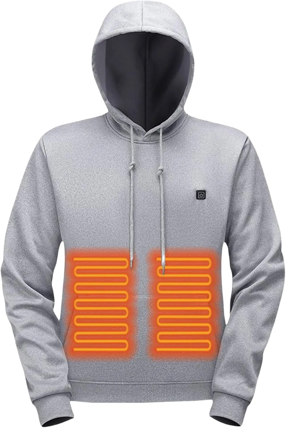 evzosrz Heated Hoodies Unisex,Heated Sweatshirt Hooded Pullover Lightweight Warm USB Electric Outdoor Winter Puffer Jackets