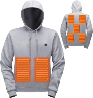 evzosrz Heated Hoodies Unisex,Heated Sweatshirt Hooded Pullover Lightweight Warm USB Electric Outdoor Winter Puffer Jackets