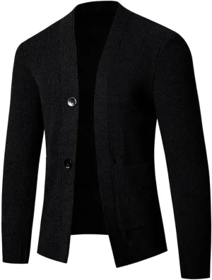 Fall Cardigan Sweaters for Men 2024, Button Down Long Sleeve Knitted Loose Fit Top Autumn Warm Workout Sportswear