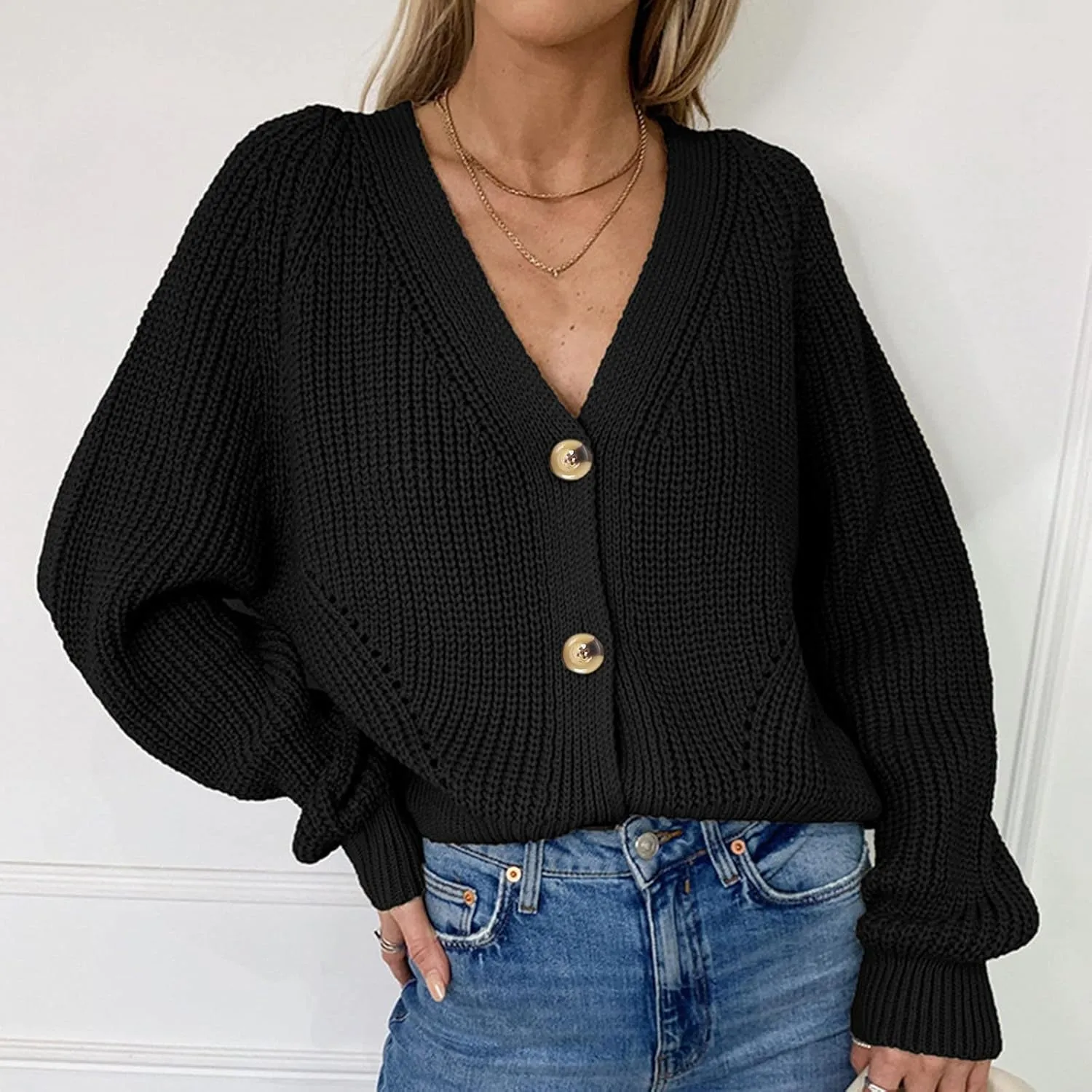 Fall Cardigans for Women 2025 Loose Open Front Knit Oversized Sweater Cardigans Lightweight Cover Up Outerwear