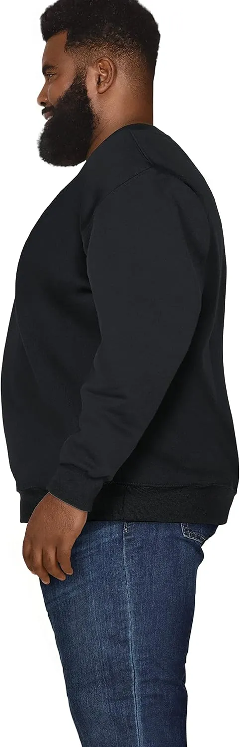 Fruit of the Loom Men's Big and Tall Fleece Crewneck Sweatshirts