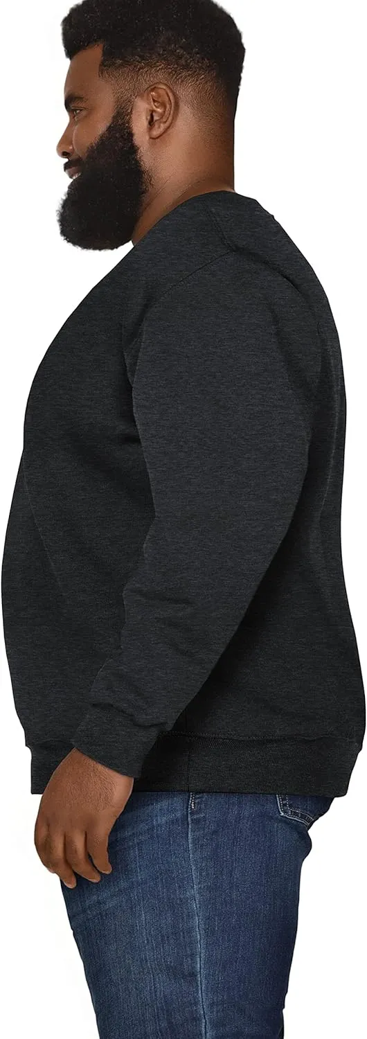 Fruit of the Loom Men's Big and Tall Fleece Crewneck Sweatshirts