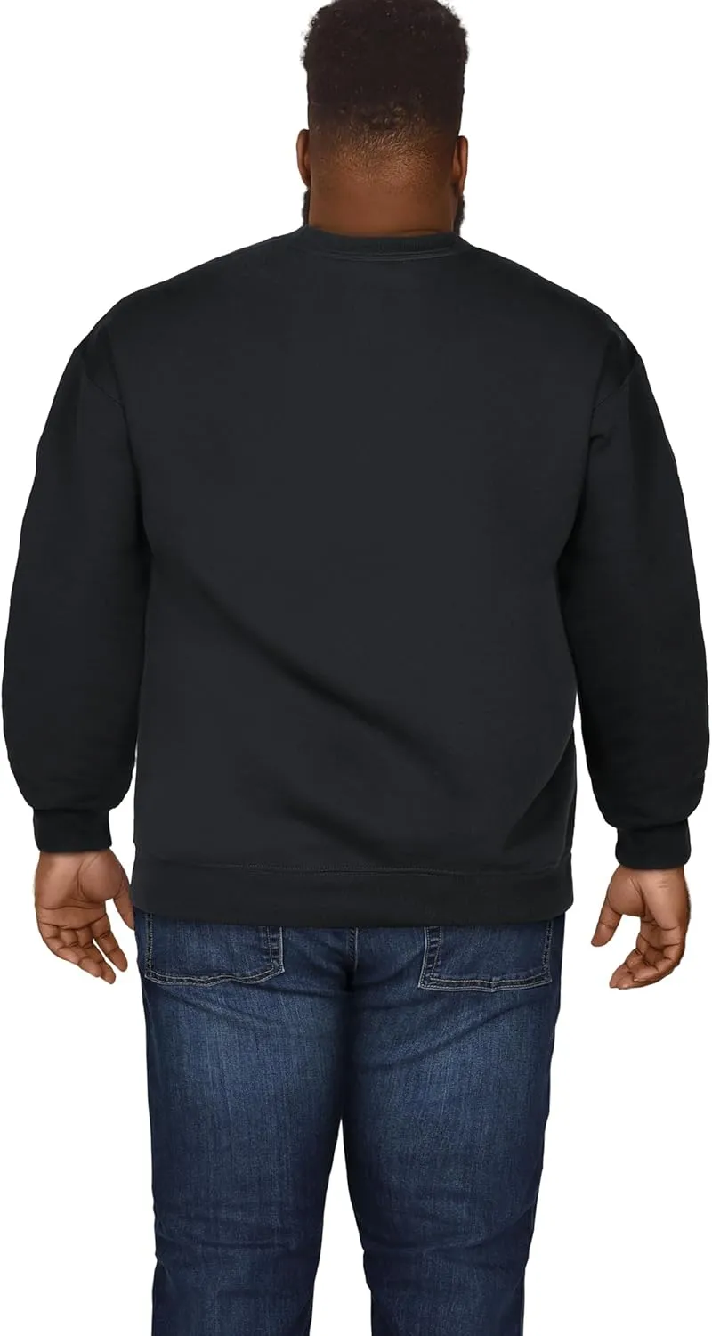 Fruit of the Loom Men's Big and Tall Fleece Crewneck Sweatshirts