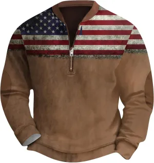 Fuck You Qr Code Sweater Mens Funny St Patricks Day Sweatshirt Polo Shirts Quarter Zip Sweater With Elbow Patches