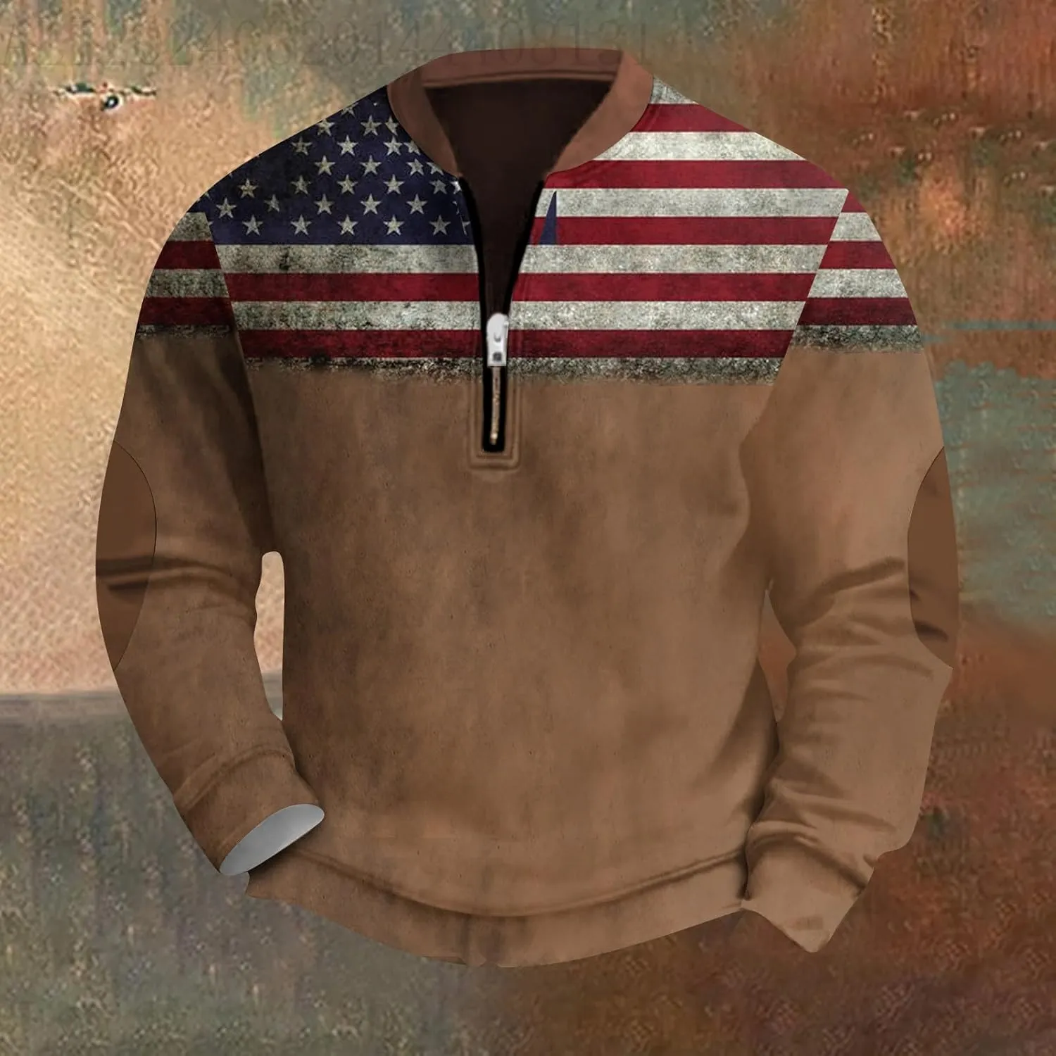 Fuck You Qr Code Sweater Mens Funny St Patricks Day Sweatshirt Polo Shirts Quarter Zip Sweater With Elbow Patches