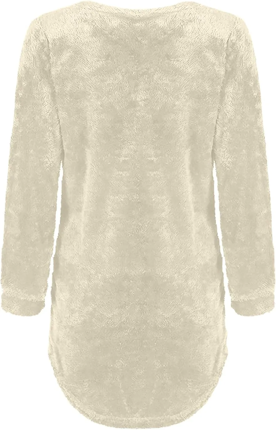 GIERIDUC Womens Fleece Tunic Pullover Long Sherpa Long Sweater Casual Fuzzy Sweatshirts Oversized Fluffy Tops with Pockets