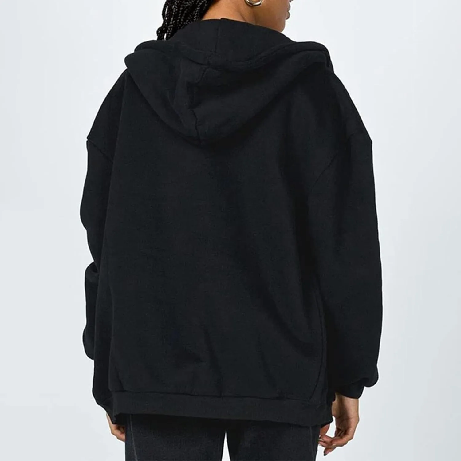 GIERIDUC Zip Up Hoodie Women 2024 Trendy Long Sleeve Sweatshirts Jacket Casual Athletic Hooded Track Jacket with Pockets