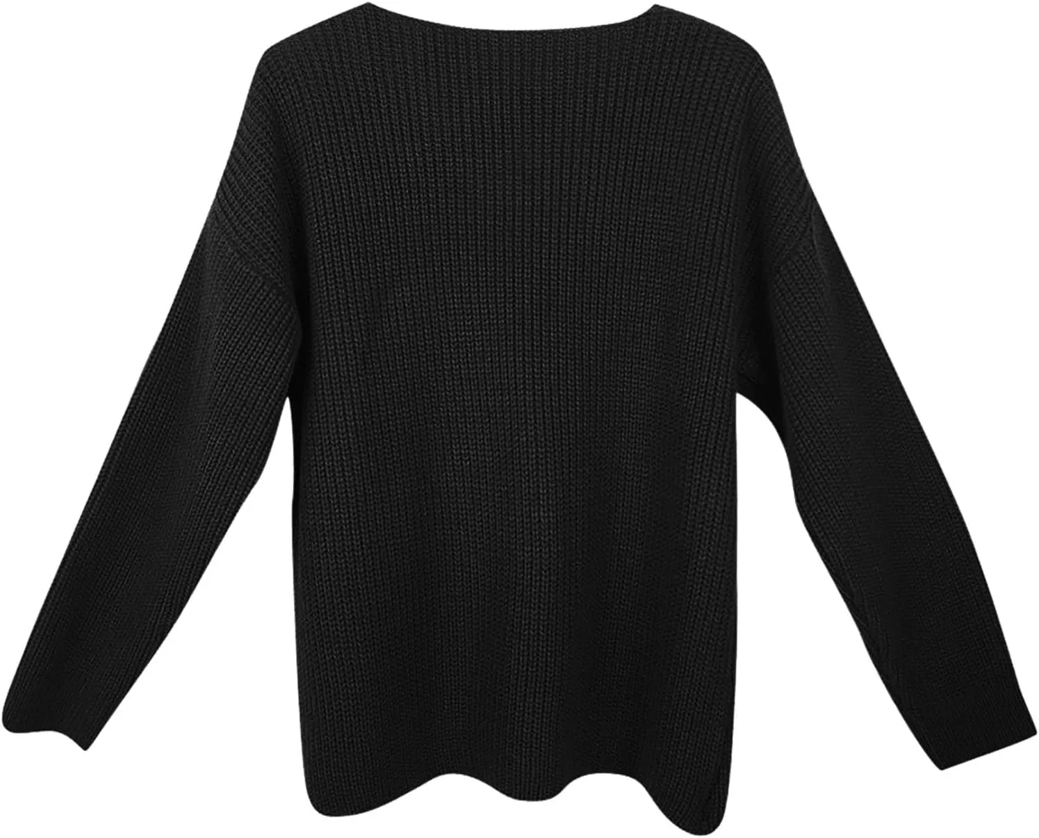 Gumipy Womens V Neck Sweaters Cable Knit Oversized Sweaters Trendy Long Sleeve Tunic Sweaters Soft Chunky Sweater Pullover