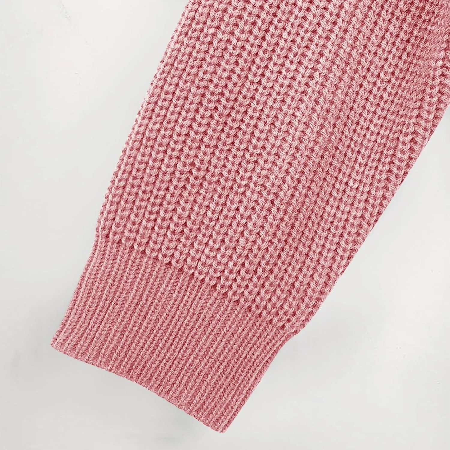 Gumipy Womens V Neck Sweaters Cable Knit Oversized Sweaters Trendy Long Sleeve Tunic Sweaters Soft Chunky Sweater Pullover