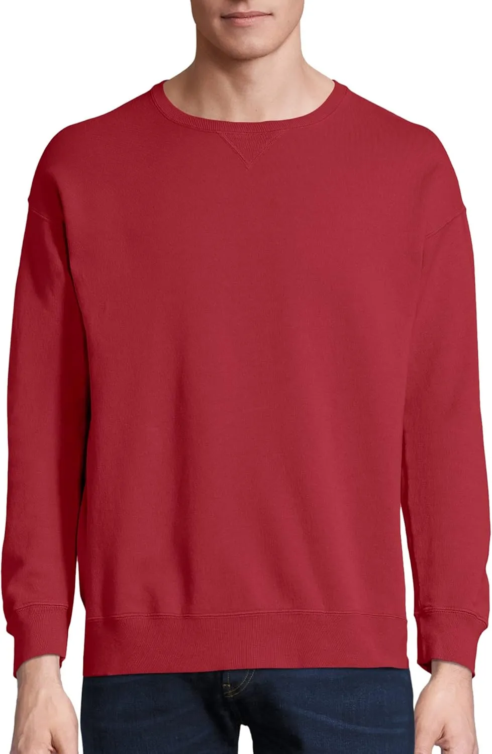 Hanes Originals Fleece, Garment Dyed Pullover, Crewneck Sweatshirts for Men