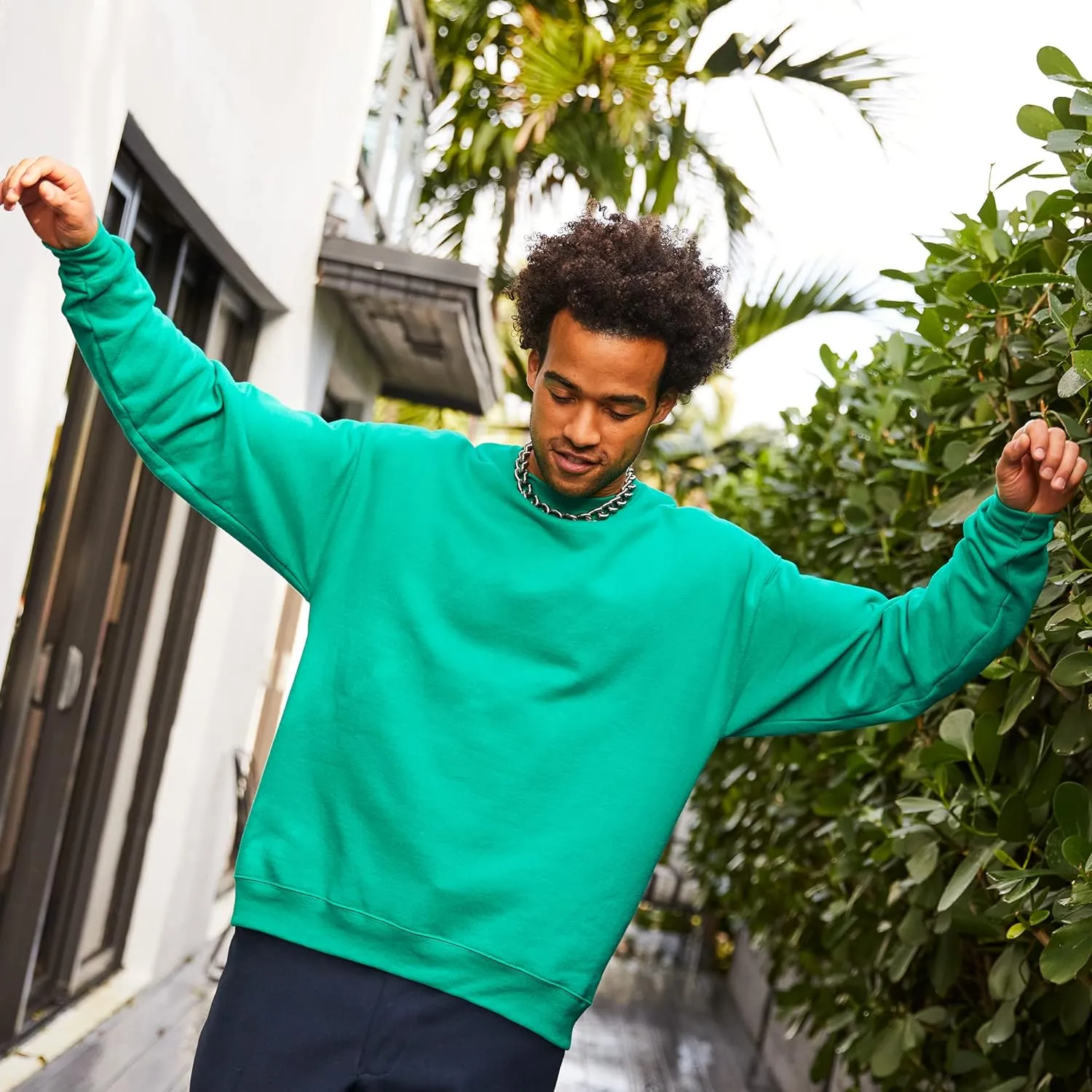 Hanes Originals Fleece, Garment Dyed Pullover, Crewneck Sweatshirts for Men