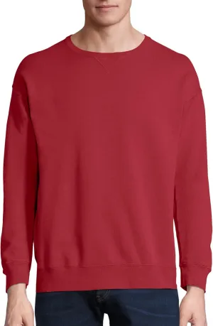 Hanes Originals Fleece, Garment Dyed Pullover, Crewneck Sweatshirts for Men
