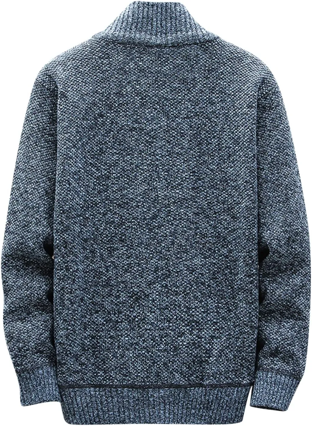 hlysgo Men's Cardigan Sweaters Casual Slim Fit Full Zip Sweaters Cable Knitted Jacket Outwear with Soft Flannel Lining