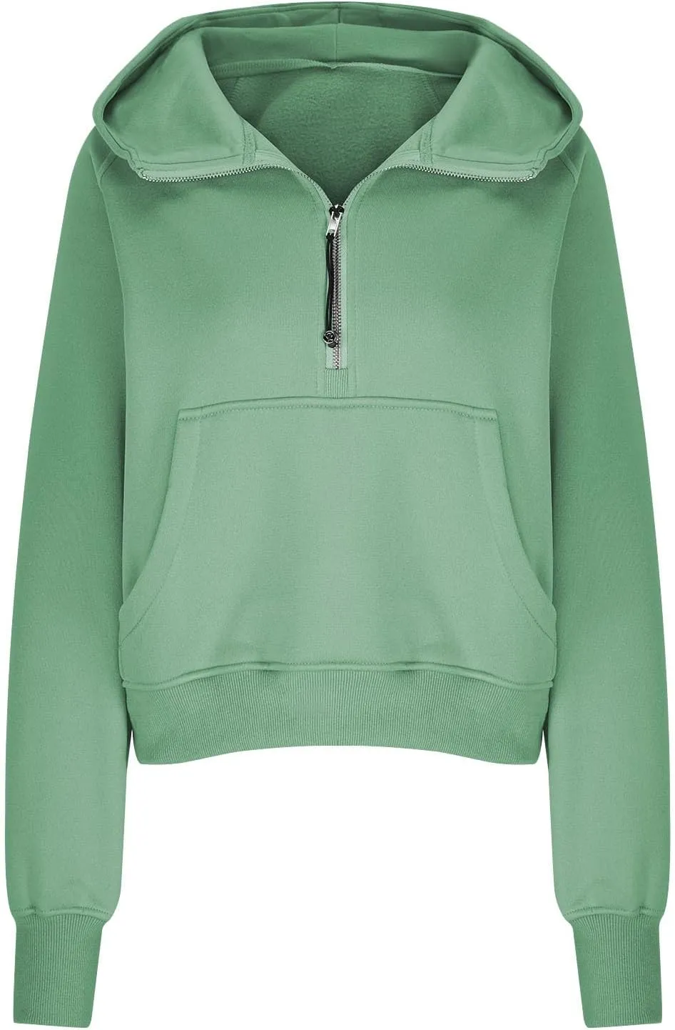 Hoodies For Women Half Zip Cropped Pullover Tops With Thumb Hole Fleece Quarter Zipper Hoodie 2024 Fall Y2k Outfits