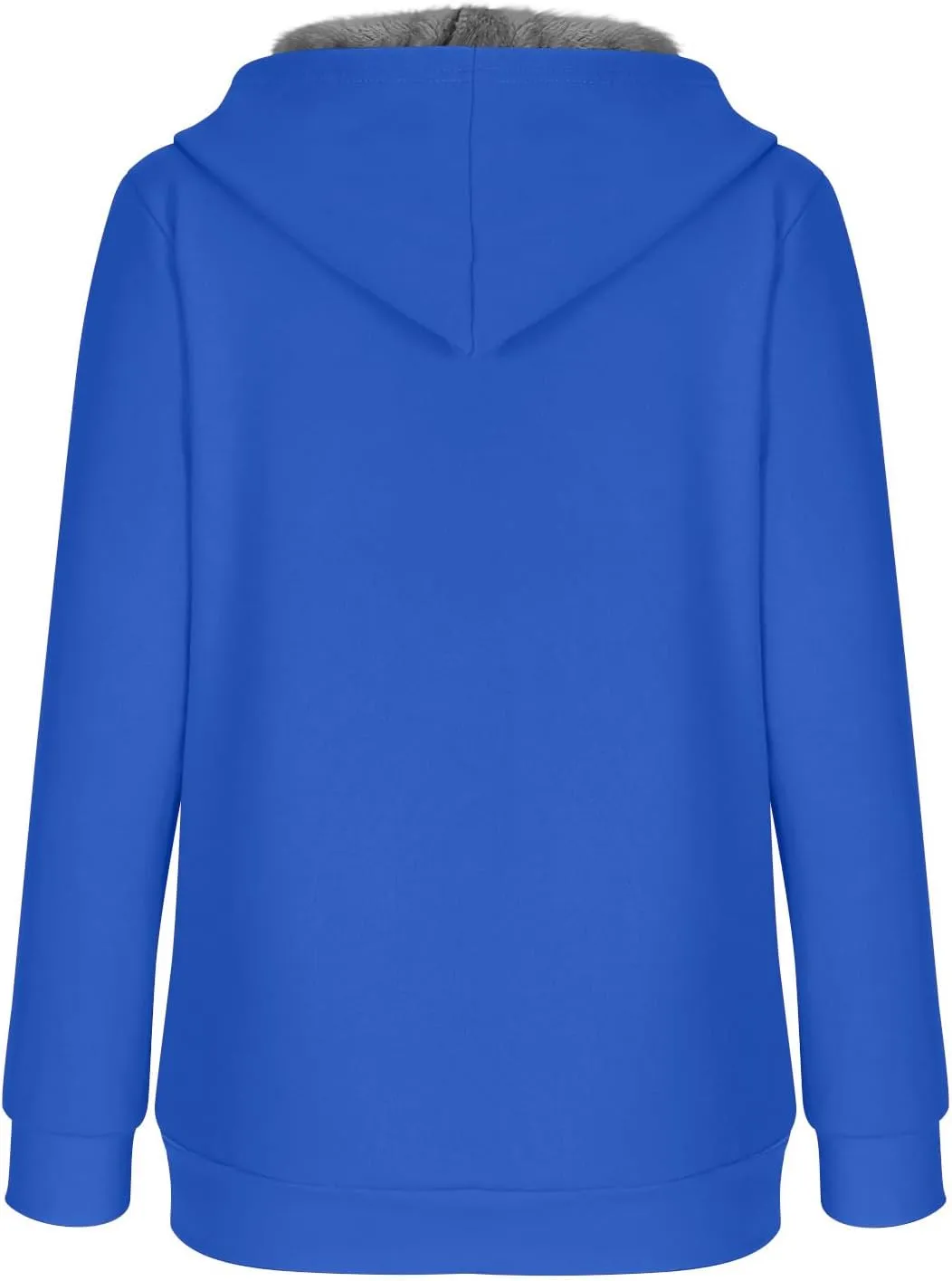 Hoodies for Women Winter Warm Fleece Sweatshirt Full Zip Up Thick Sherpa Lined Hooded Jackets Slim Fit Solid Jacket
