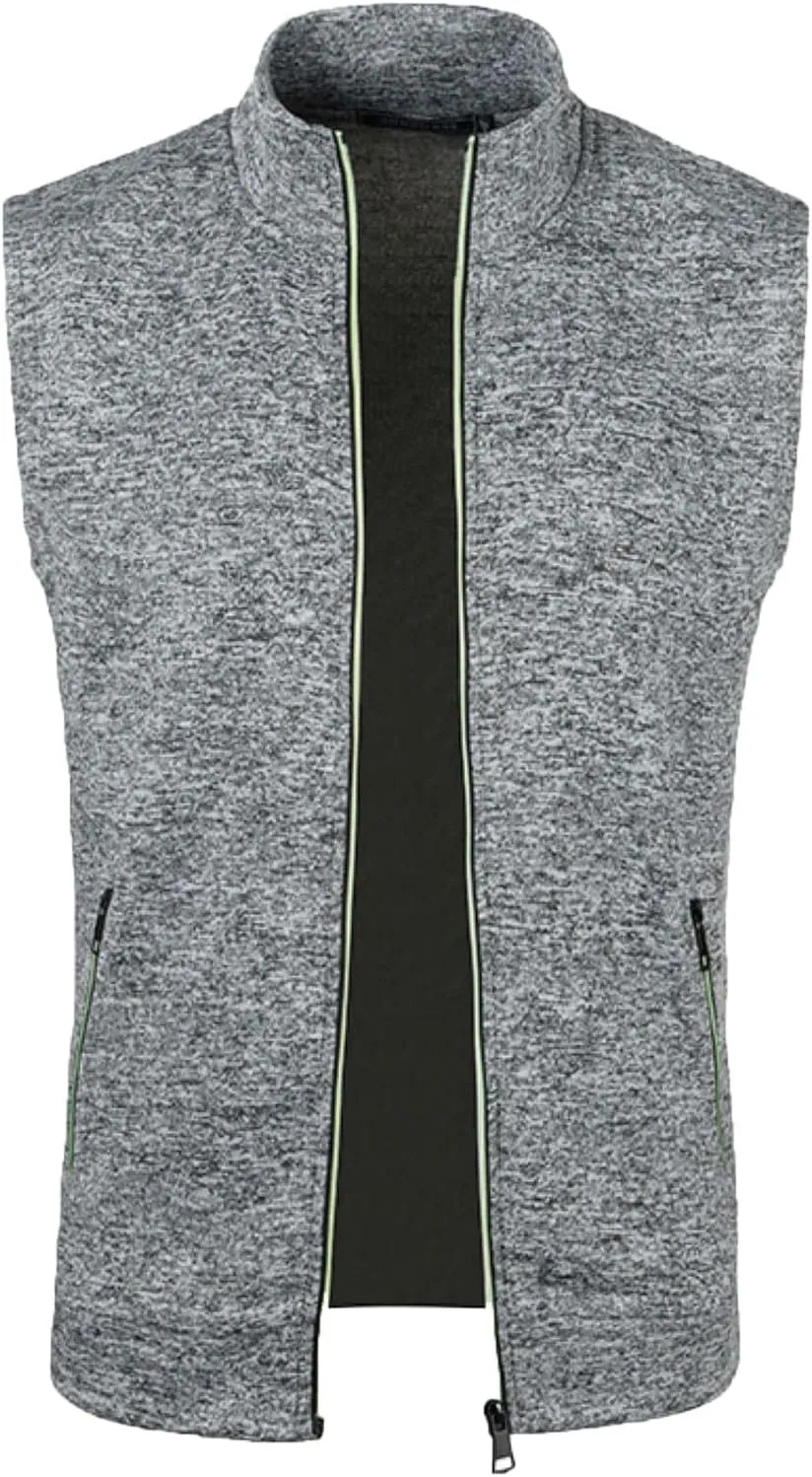 Knitted Cardigans for Men Cable Knit Full Zip Up Cardigan Sweater Solid Regular Fit Knit Blazer Jacket with Pockets