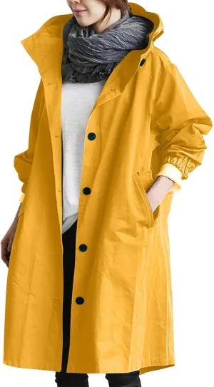 Lapel Jacket with Belt Coat Outwear Womens Elegant Windbreaker Wild Winter Women'S Womens Water-Resistanr Trench