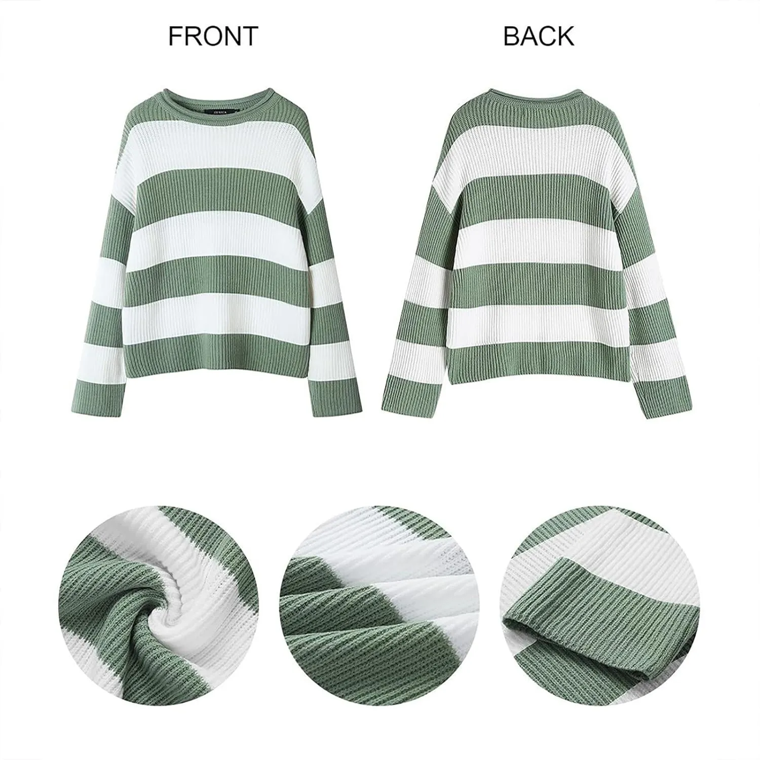 Lastesso Sweaters for Women Trendy Color Block Long Sleeve Sweater Lightweight Soft Pullover Clothes Fashion Fall Clothes