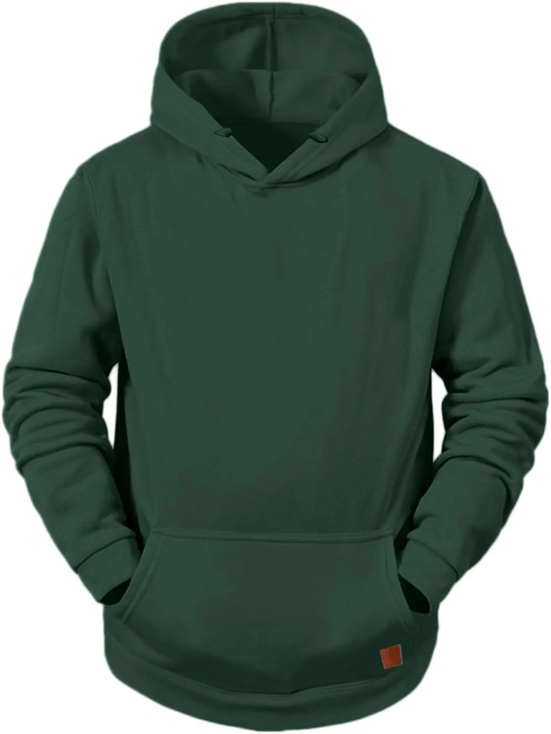 LCMTWX Hoodies for Guys Winter Casual Loose Solid Hooded Sweater Top With Zip Pockets With Zip Pockets With Zip