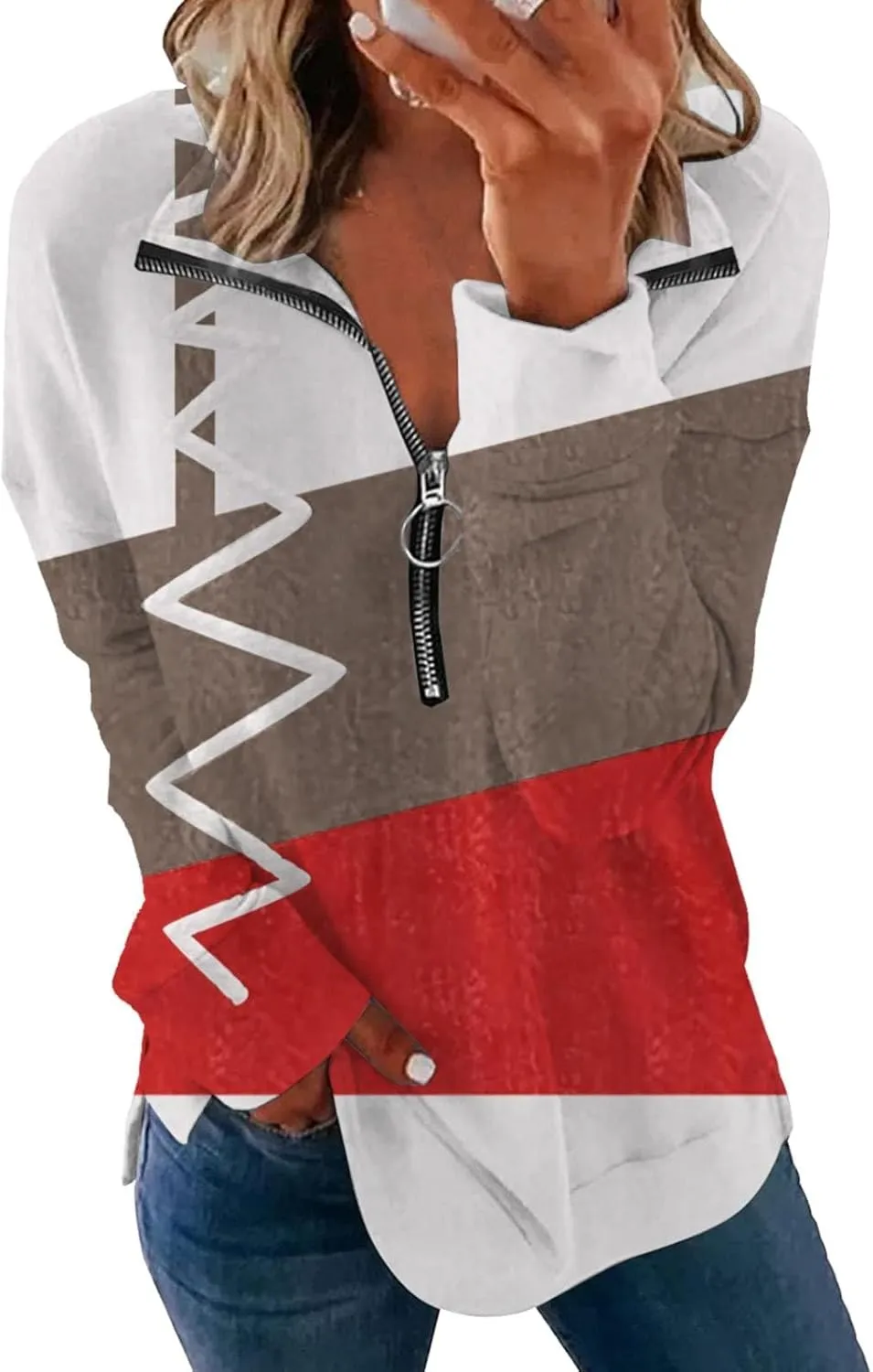 LCMTWX Oversized Sweatshirt for Womens Half Zip Pullover Long Sleeve Quarter Zip Hoodie Sweater Teen Girls Trendy Clothes